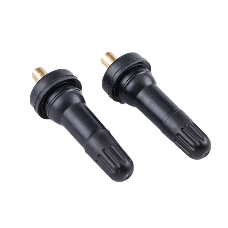 Tire Pressure Sensor Valve 4-Pack | Straight Rubber Nipple for TPMS Tubeless Disc lifestyle view