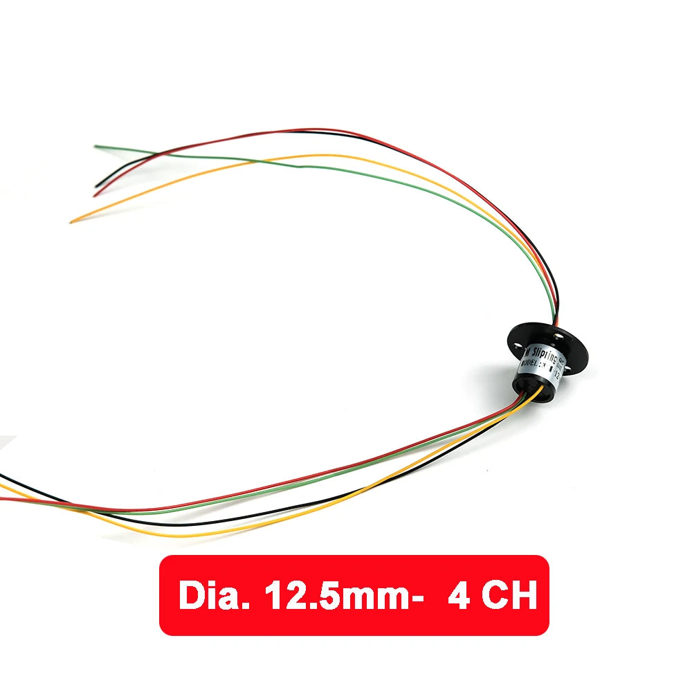 Micro Slip Ring 12.5mm 2/4/6/8/12/18 Channel For RC Excavator DIY Gimbal alternate view