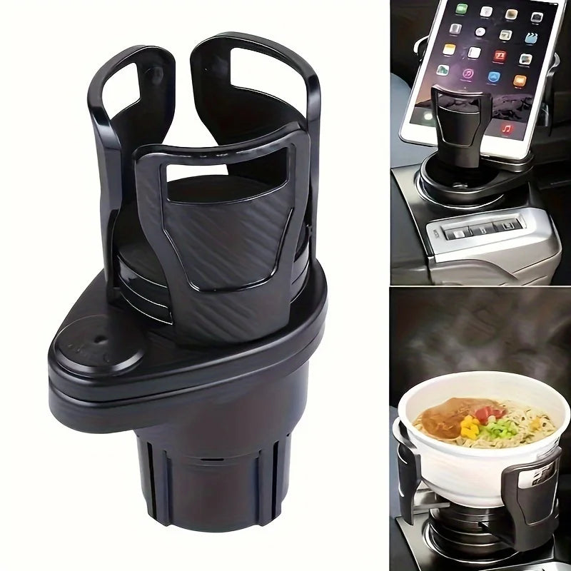 Car Cup Holder Expander | Adjustable Dual Cup Holder with Phone Holder and Aromatherapy