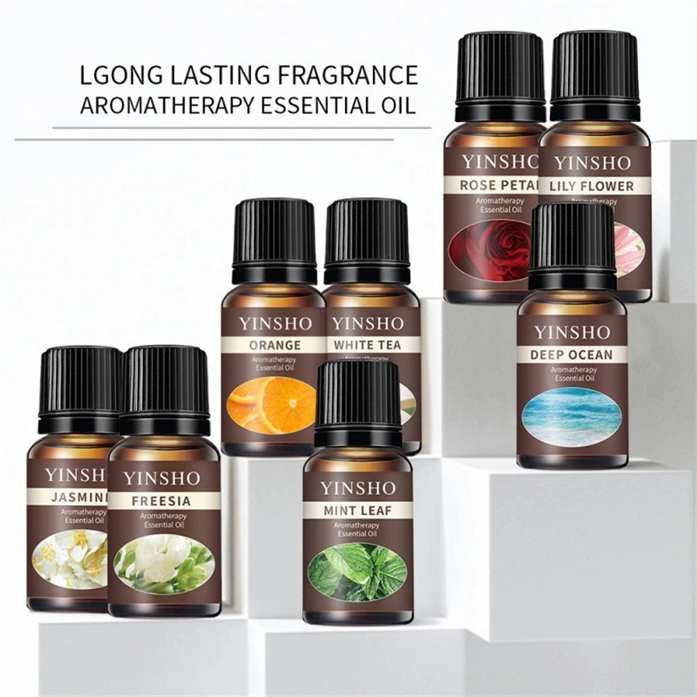 13 Flavors Essential Oils Set for Diffuser | 10ml Aroma Kit for Home
