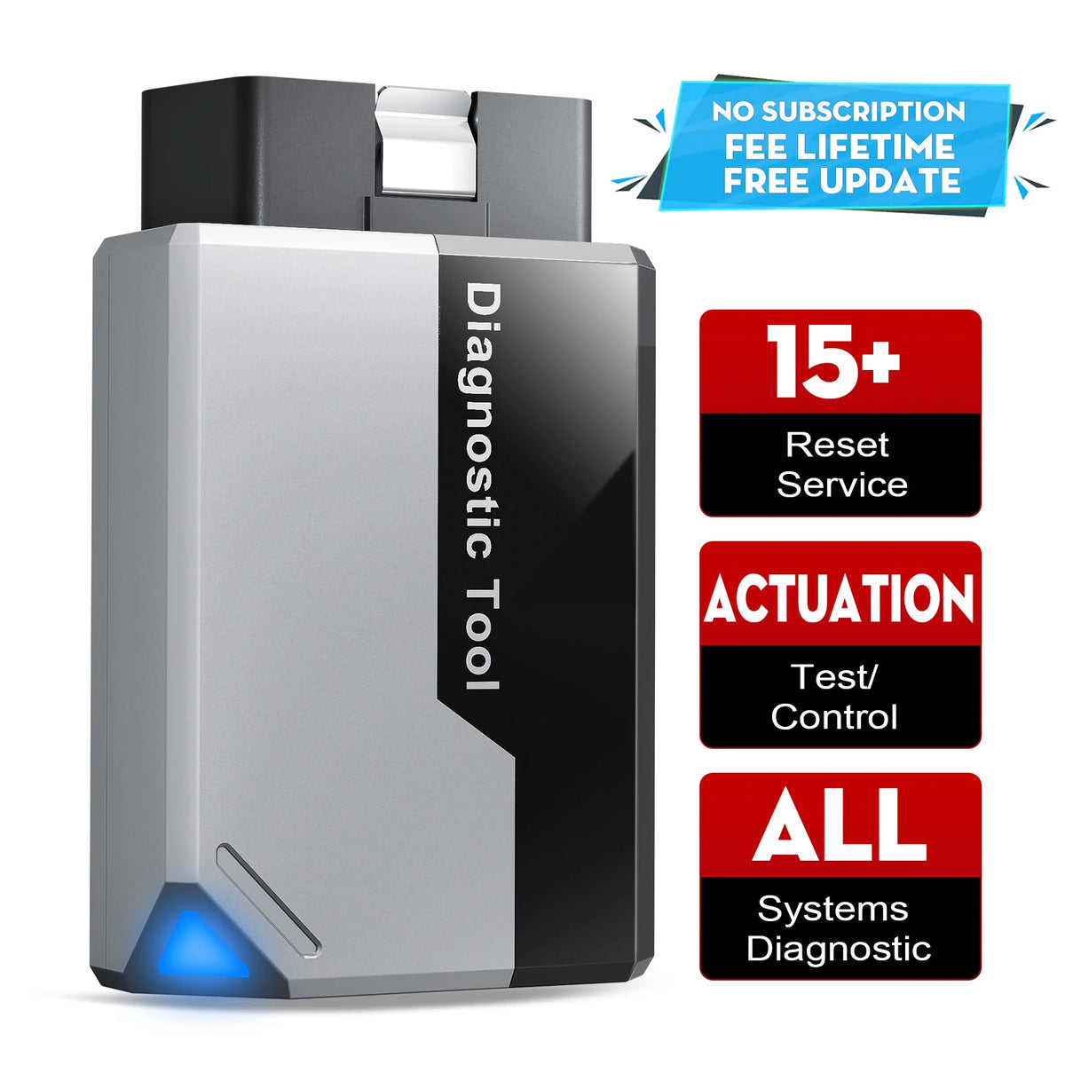 KINGBOLEN EDIAG ELITE OBD2 All Systems Auto Scanner 15 Resets Diagnostic Tool Bi-directional Control Scan Lifetime Free Update