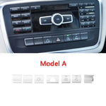Car Console Air Conditioner Buttons Decals Trim For Mercedes Benz GLA X156 CLA C117 A B Class W176 W246 Auto Interior Stickers