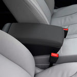 Microfiber Leather For VW Passat B6 2005 2006 2007 2008 2009 Car Interior Center Console Lid Armrest Box Pad Cover Trim Black