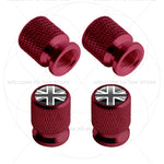 For Sweden Swedish Flag Union Jack Britain Flag Emblem 4Pcs Aluminum Motorcycle Car Ti close-up view
