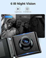 AZDOME 4K Dash Cam M550 Pro Built-in 5.8Ghz WiFi GPS Car DVR Upgrade AZDOME M550 Night Vision Parking Monitor Support Rear Cam