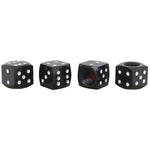 Aluminum Alloy Dice Valve Caps for Cars and Motorcycles | Set of 4 alternate view