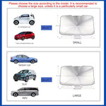 Portable Car Sun Shade Umbrella for Windshield High Shading UV Protection Foldable Fr lifestyle view