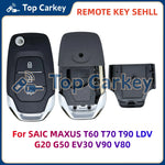 TopCarkey Replacement Flip Remote Key Shell Fob Housing Case for SAIC MAXUS T60 T70 T alternate view