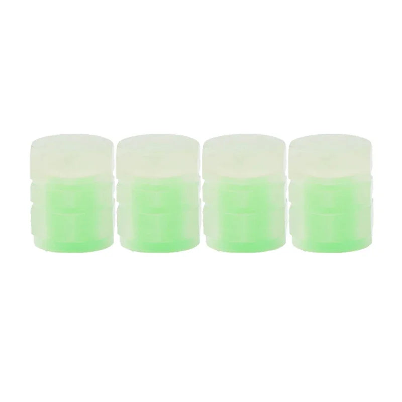 Luminous Valve Caps Fluorescent Night Car Tire Valve Caps Motorcycle Bike Glowing Decor detail view