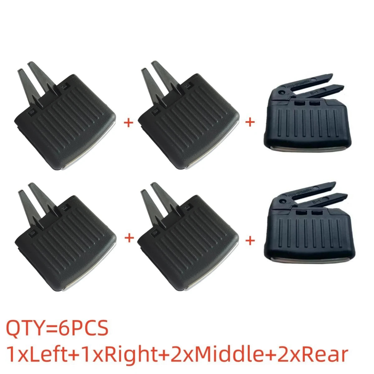 1/4/6PCS Car Front Rear Dash A/C Air Outlet Vent Grill Adjust Slide Clip For VW Golf 5 MK5 GTI Jetta A5 MK5 GLI Rabbit 2004-2011