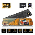 5.5" Rearview Mirror Dash Cam | 1080P HD, Front & Rear Dual Recording