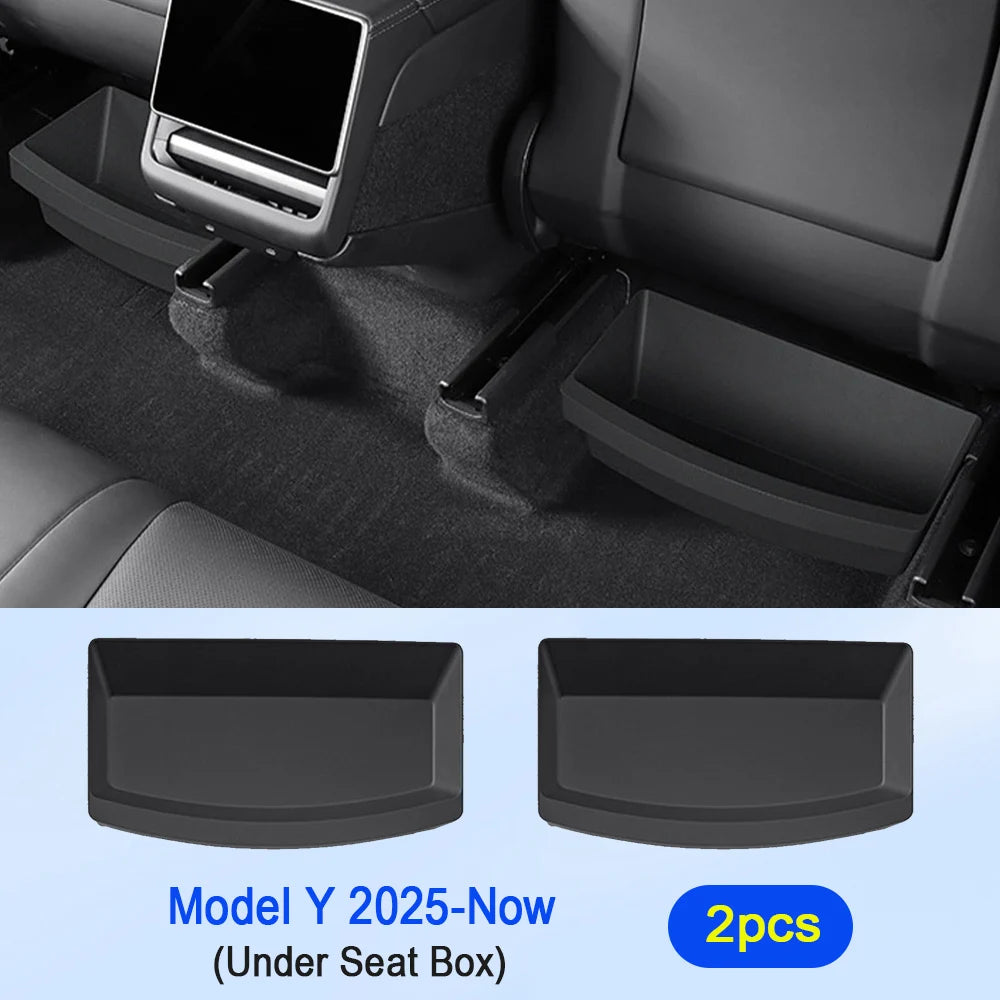 Under Seat Storage Box Organizer for Tesla Model Y Juniper 2025 2026 | Underseat Stor alternate view