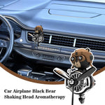 Shaking Head Air Freshener Helicopter Car Air Vent Fragrance Skull Doll Skeleton Car alternate view