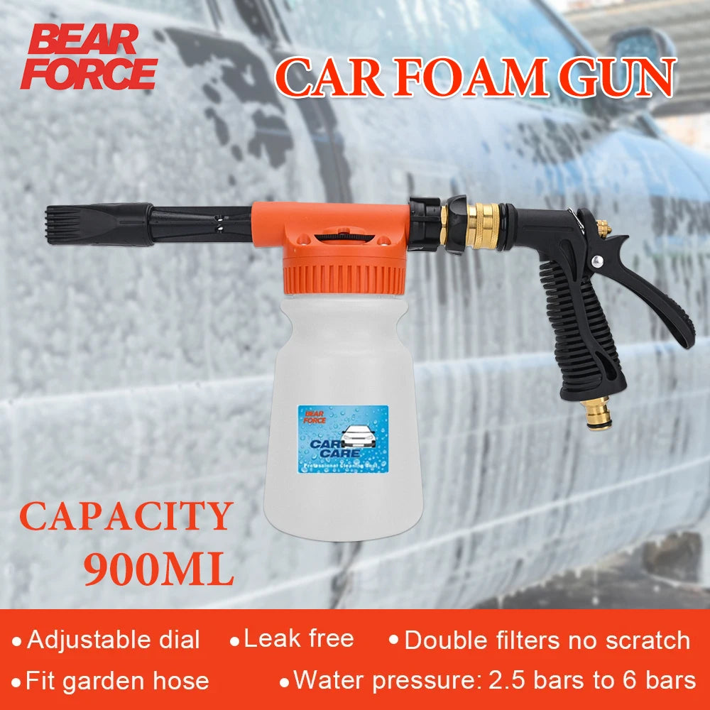 Car Wash Garden Hose Foam Gun | Low Pressure Adjustable Foam Cannon