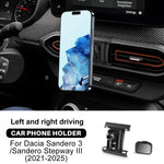 For Dacia Sandero 3/Sandero Stepway III/Dacia Jogger 2021 2022 2023 2024 2025 Gravity Magnetic Phone Holder Bracket GPS Stand