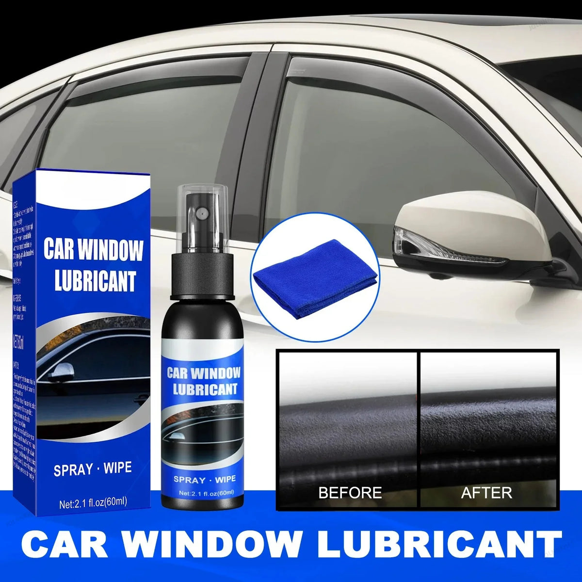 1-5Pcs 60ml Window Lubricant Rubber Door Rubber Strip Universal Car Softening Maintenanc detail view