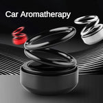 Car Suspended Rotating Double Ring Aromatherapy | Solar Car Air Freshener Ornament