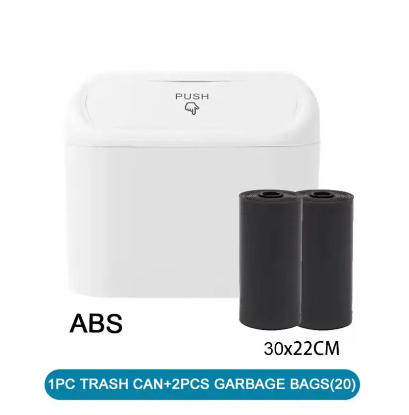 Car Trash Can (with Lid) Contains 1/2/3 Garbage Bags, Small Car Trash Can, Leak-proof close-up view