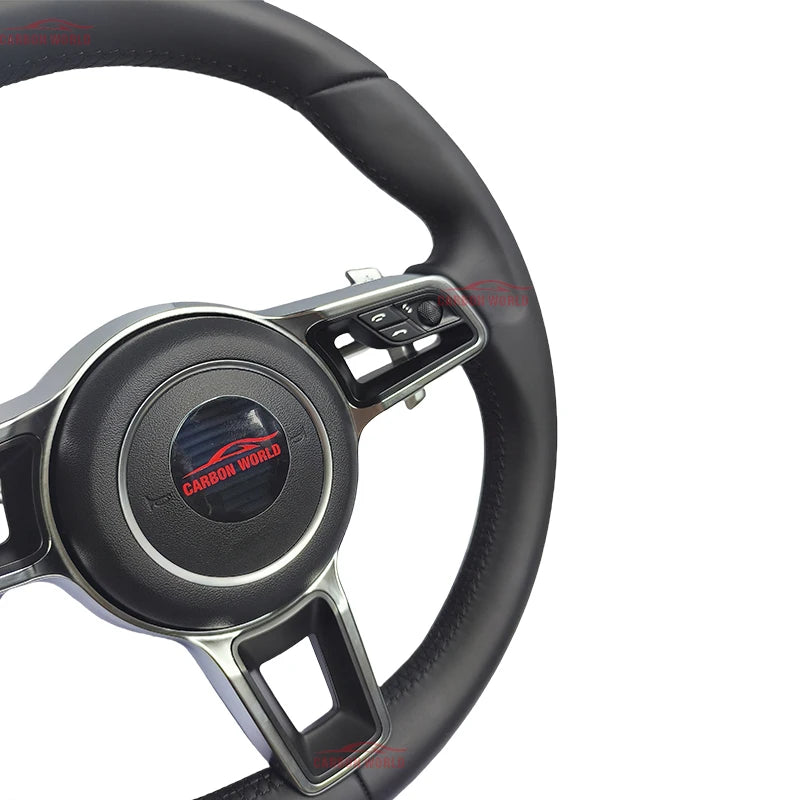 Customized Leather Car Steering Wheel For Porsches 911 996 Cayenne 958 718 Boxster 918 Cayman Macans Panamera Taycan GT RS 970