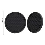 Black Car Cup Holder Insert Coasters 2 Pack additional angle