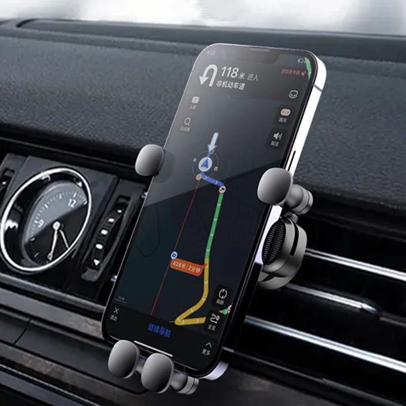 Car Phone Holder for 4.7-7 Inch Phone Car Air Vent Mount 360° Rotation close-up view