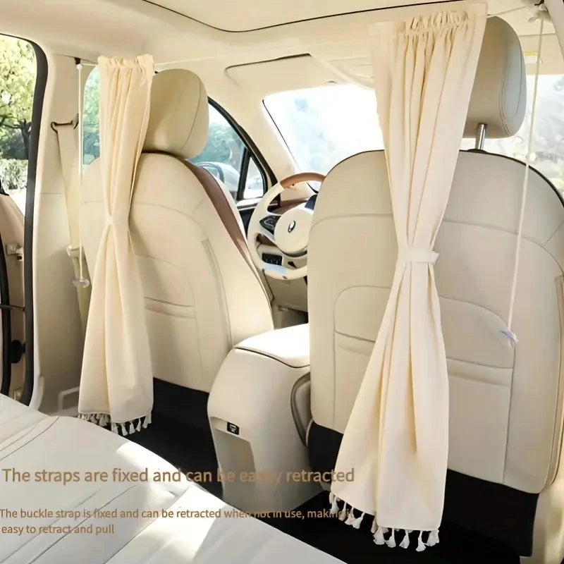 1 pc Car Privacy Partition Curtains Car Front and Rear Anti-Peeping Blackout Curtains close-up view