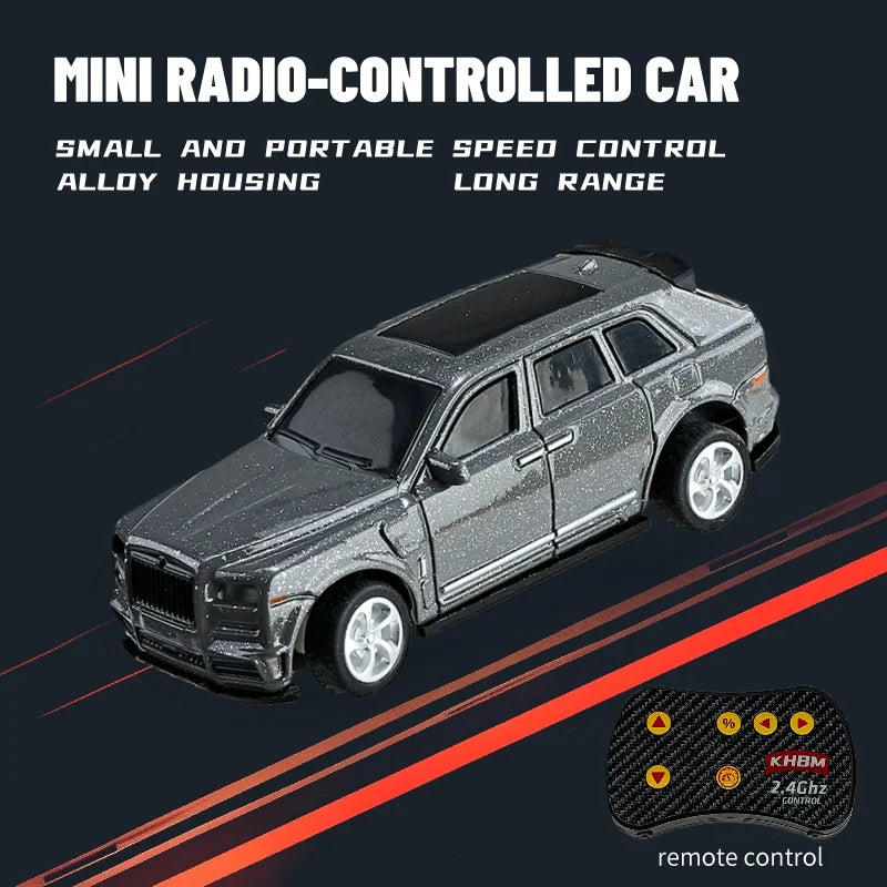 New RC Car MINI Alloy 1/64 Remote Control Car Convenient to Carry 60 Minutes of Work alternate view