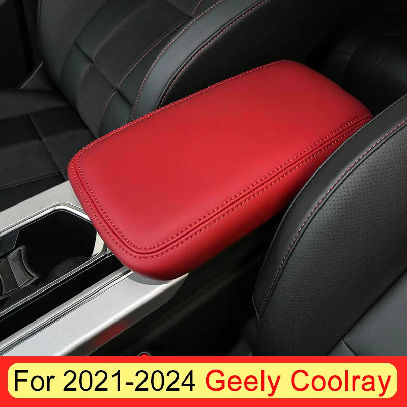 Central Control Armrest Storage Box leather cover Interior Accessories Fit For Geely Coolray SX11 /