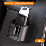 SEAMETAL Dashboard Car Key Storage Box Compact Key Storage Organizer Self-Adhesive Universal Auto Key Holder with Hanging Hook