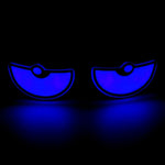 Universal Car LED Devil Eyes Light Demon Eyes Headlight Motorcycle Mini Turn Signal Fl close-up view