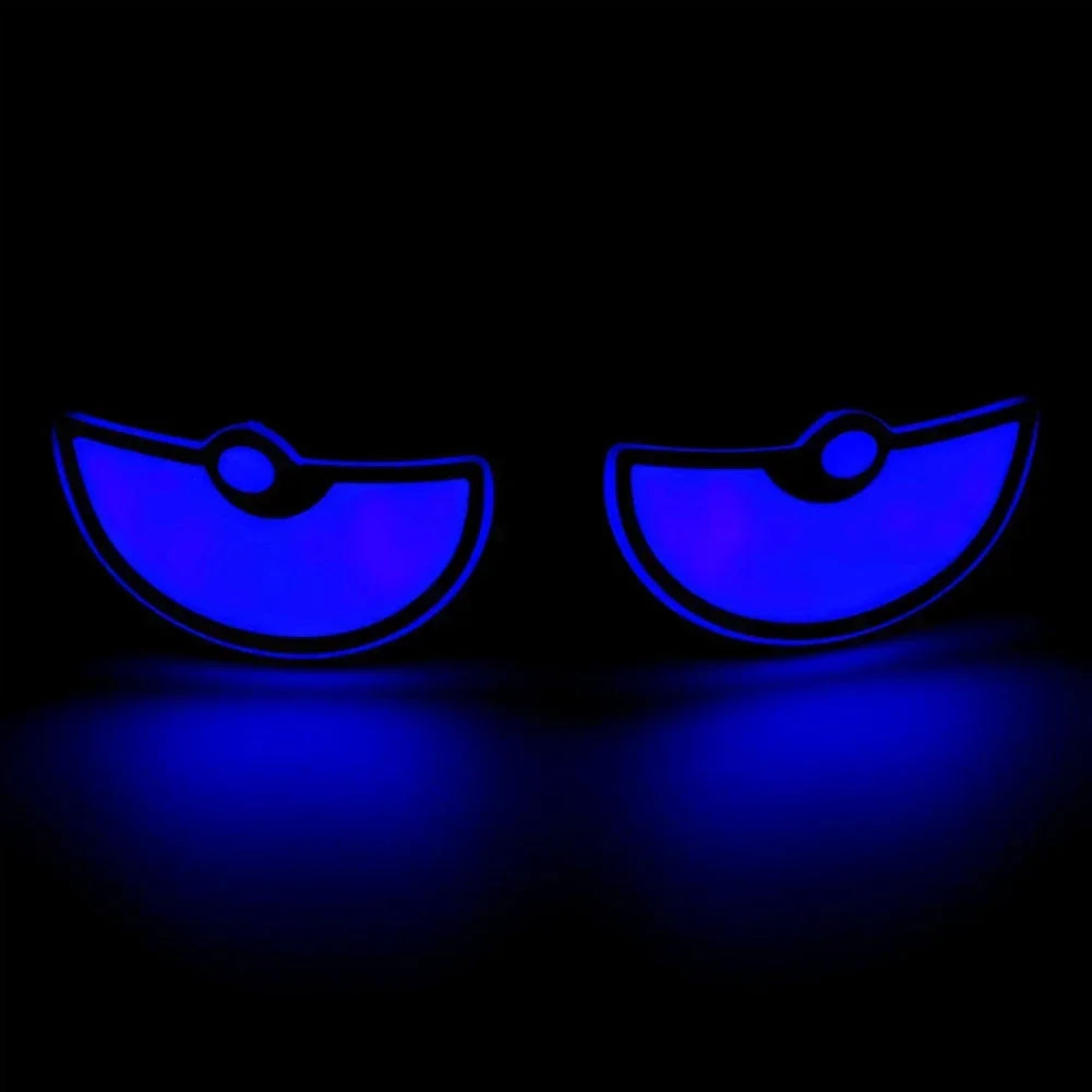 Universal Car LED Devil Eyes Light Demon Eyes Headlight Motorcycle Mini Turn Signal Fl close-up view