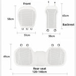Breathable Leather Car Seat Cover Universal Front Seat Protection Cushion Luxury Ca additional angle