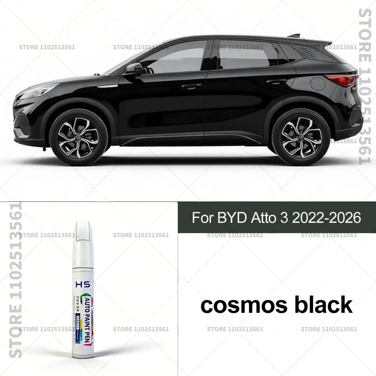 For BYD Atto 3 Touch Up Paint Pen – Quick Car Scratch Repair for Chips & Minor Scratc alternate view