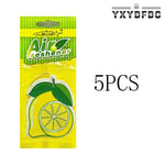 Fruit Car Air Freshener | Natural Aromatherapy Tea Paper Hanging Perfume close-up view