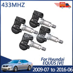 4PCS 433MHz TPMS Sensor Tire Pressure Monitoring Sensor for Hyundai Equus 2009-2016 | Direct Fit Rep