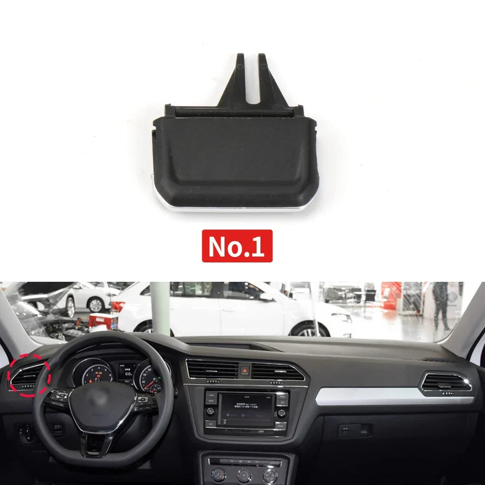 Auto Interior Parts Accessories For Volkswagen Tiguan 2017-2021 Car Front Air Conditioning AC Vent Grille Clip Slider Repair Kit