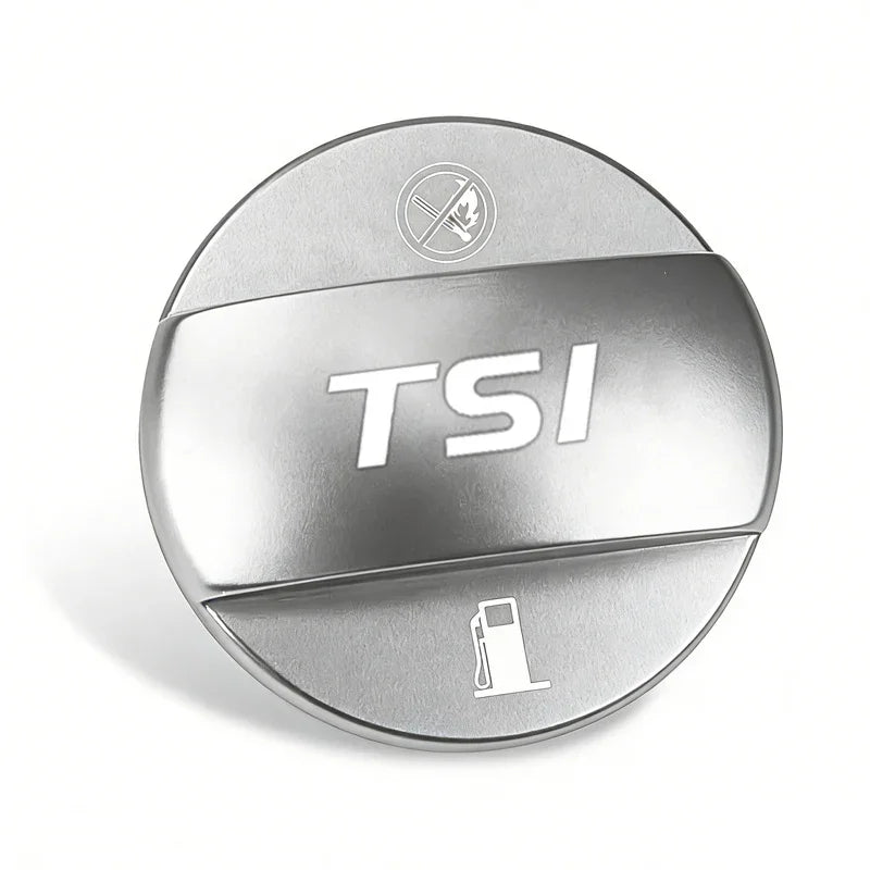 Alloy Car Fuel Cap Oil Box Lid Petrol Tank Covers for Volkswagen VW TSI Logo B5 RlineSci detail view