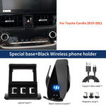 Car Mobile Phone Holder For Toyota Corolla MK12 2019-2021 Mounts Wireless Charging Dedicated Fixed Base Accessories