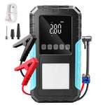 Car Jump Starter Battery Start Up Starting Power Repair Tools Tire Inflation Pump Automobile Emergency Clip For SUV RV Truck Motorcycle Universal Auto Accessories 6000mAh