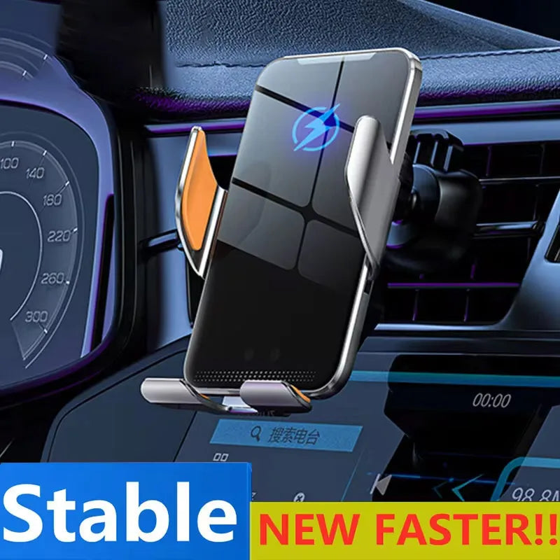 Wireless Car Charger Magnetic Auto Car Phone Holder Mount | Fast Charging Stand for iPhone 15 14 13