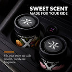 Portable Car Air Freshener | Solid Fiber Cotton Diffuser with Tropical Fruit Scent close-up view