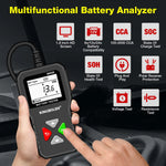 KINGBOLEN BM550 6V 12V 24V Car Battery Tester，Auto Battery Analyzer 100-2000 CCA BM550 Battery Tester, Accurate Digital Automotive Alternator Tester for Cars Trucks SUV ATV Boats Motorcycles