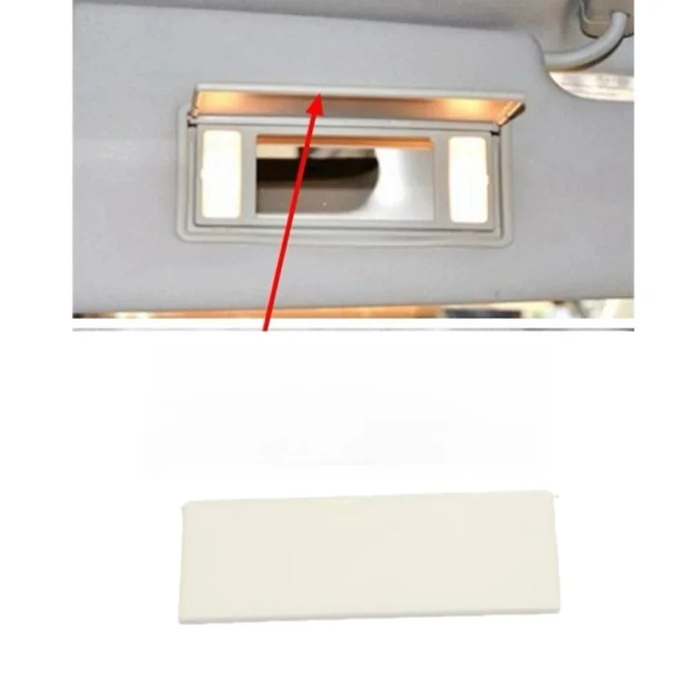 Car Travel Accessory Sun Visor Cover Car Sun Visor Mirror Cover Mirror Cover Easy Installation ABS Construction