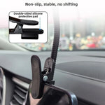 Car Phone Holder With Sunshade and Metal Hose close-up view