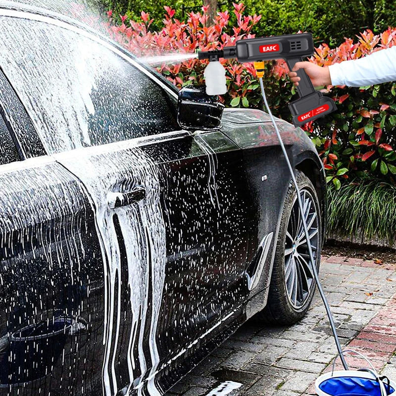 Newest Portable Cordless High Pressure Car Wash Washer Gun Foam Generator Water Gun for Home Garden Car Cleaning Accessories