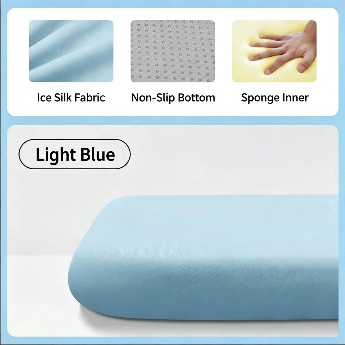 Universal Car Seat Cushion Foam Support Pad Relieve Hip Pressure Anti Fatigue Driving alternate view