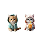 Car Outlet Vent Perfume Clips Cat Acrylic 2D Air Freshener Diffuser | Car Interior De lifestyle view