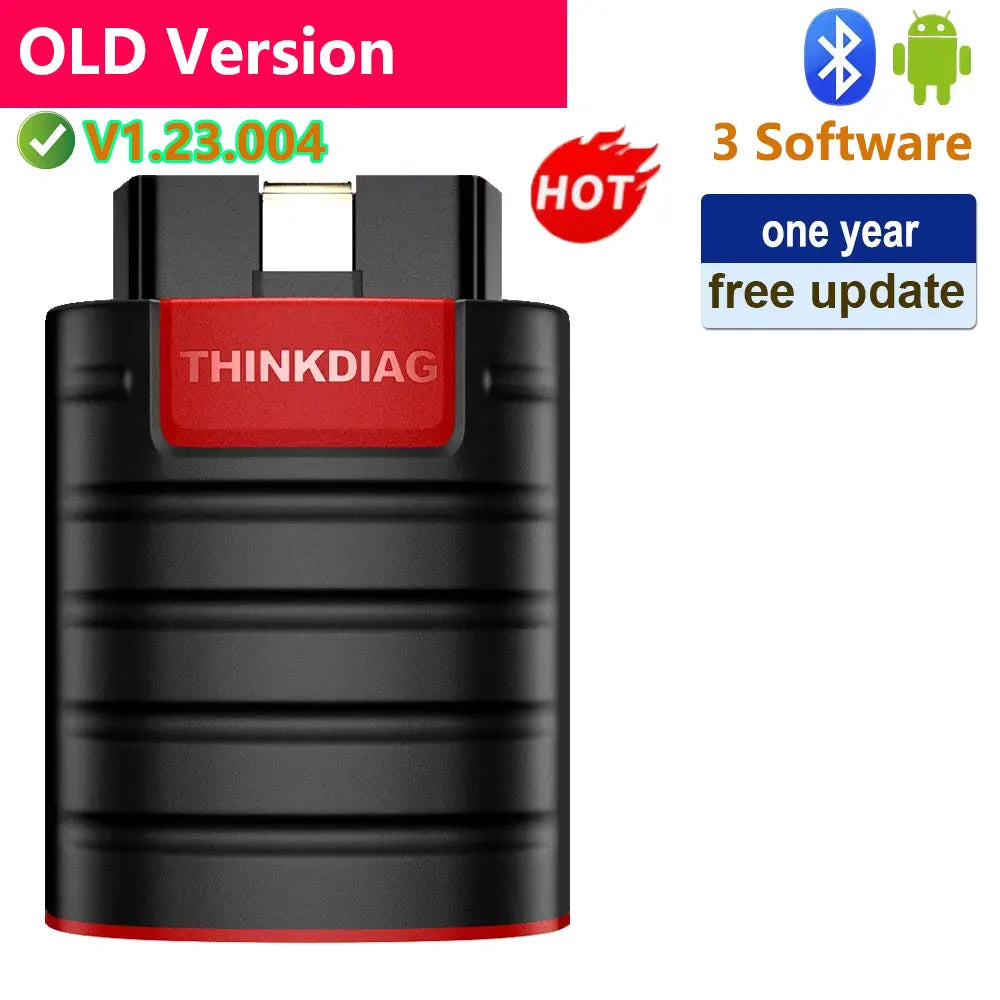 THINKCAR Thinkdiag HOT Version All System Diagnostic Tool 16 Resets Service ECU Coding Bi-Directional OBD2 Scanner 1 Year Free