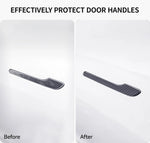 YZ Car Door Handle Wrap Cover Decorative Stickers 4Pcs | Anti-scratch ABS Protector for detail view