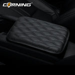 PU Leather Car Armrest Pad Cover Accessories Center Console Protector Cushion for Toyota Corolla Camry Rav4 Yaris Prius Prado
